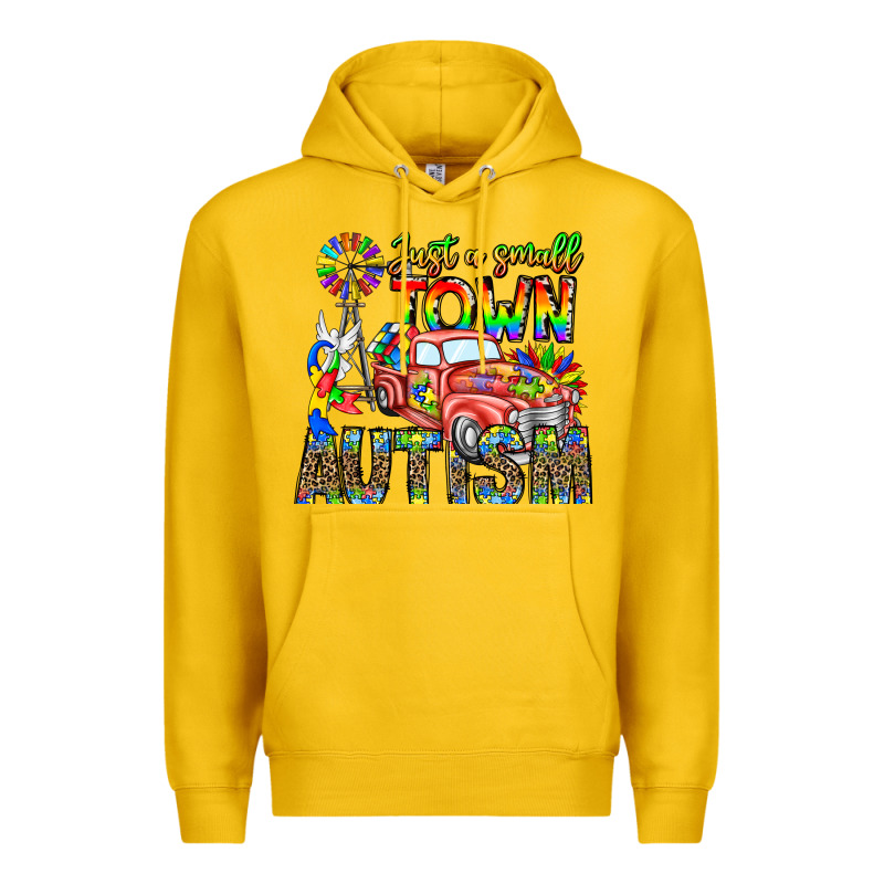 Just A Girl Small Town Autism Premium Hoodie by CowhideDigitalArt | Teevron