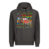 Smoke Just a Girl Small Town Autism Premium Hoodie - CowhideDigitalArt