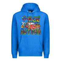 True Royal Just a Girl Small Town Autism Premium Hoodie - CowhideDigitalArt