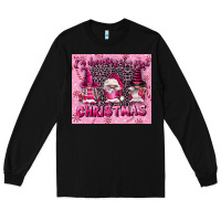 Black i'm dreaming of a pink christmas Long Sleeve Tee - FaDigitalArtStudio