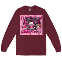 Burgundy i'm dreaming of a pink christmas Long Sleeve Tee - FaDigitalArtStudio