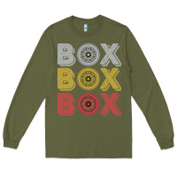 Army Green Vintage Retro Box Box Box Formula Racing Long Sleeve Tee - longCreatives