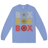 Colony Blue Vintage Retro Box Box Box Formula Racing Long Sleeve Tee - longCreatives