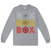 Heather Grey Vintage Retro Box Box Box Formula Racing Long Sleeve Tee - longCreatives