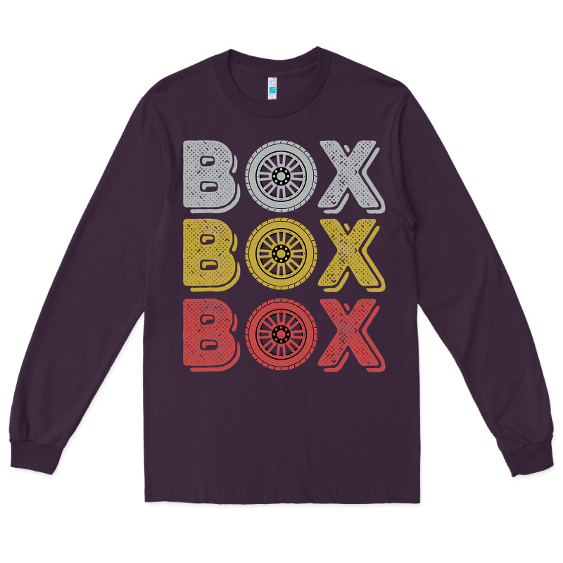 Vintage Retro Box Box Box Formula Racing Long Sleeve Tee by longCreatives | Teevron