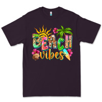Plum Beach vibes Premium Tee - NancyCooperArtShop