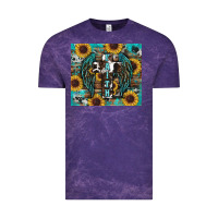 Cloud Purple western faith sunflower's Vintage Tee - RanaPortraitStore