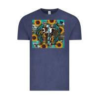 Vintage Denim western faith sunflower's Vintage Tee - RanaPortraitStore