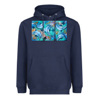 Navy dolphin  mug Heavyweight Hoodie - BarkalooDesign