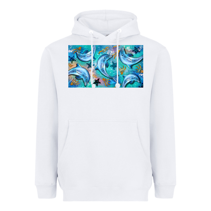 Dolphin  Mug Heavyweight Hoodie by BarkalooDesign | Teevron