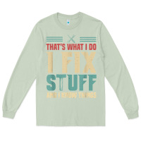 Matcha that's what i do   i fix stuff and i know things Long Sleeve Tee - longCreatives