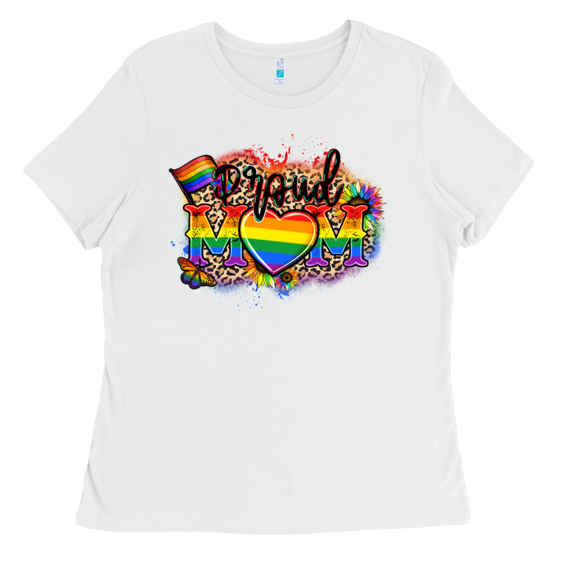 Proud Mom Leopard Ladies Tee by NancyCooperArtShop | Teevron