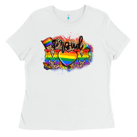 White Proud Mom leopard Ladies Tee - NancyCooperArtShop