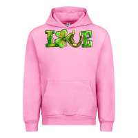 Fuchsia Pink love with horseshoe Urban Hoodie - AdoDesignShop