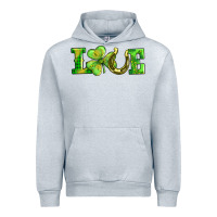 Heather Grey love with horseshoe Urban Hoodie - AdoDesignShop
