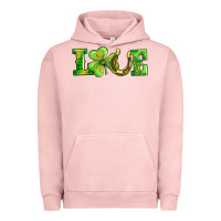 Pigment Salmon love with horseshoe Urban Hoodie - AdoDesignShop