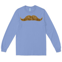 Colony Blue moustache fa element Long Sleeve Tee - FaDigitalArtStudio