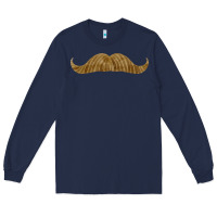 Navy moustache fa element Long Sleeve Tee - FaDigitalArtStudio