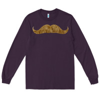 Plum moustache fa element Long Sleeve Tee - FaDigitalArtStudio