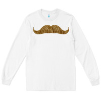 White moustache fa element Long Sleeve Tee - FaDigitalArtStudio