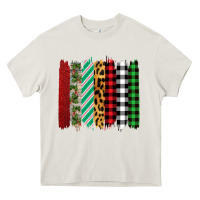 Cream christmas brushstrokes Heavy Core Tee - Bettercallsaul
