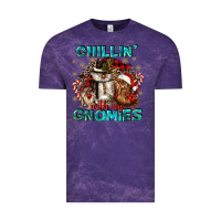 Cloud Purple chillin with my gnomies Vintage Tee - CowGirlArtShop
