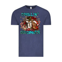 Vintage Denim chillin with my gnomies Vintage Tee - CowGirlArtShop