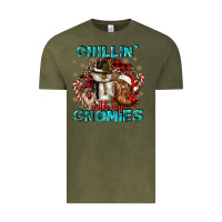 Vintage Olive chillin with my gnomies Vintage Tee - CowGirlArtShop