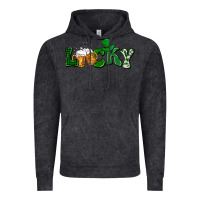 Vintage Black Lucky with beer St. Patricks day Vintage Hoodie - HowdyJamesFarm