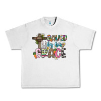 Lunar Rock Saved by his grace Easter Day Urban Heavy Tee - HowdyJamesFarm