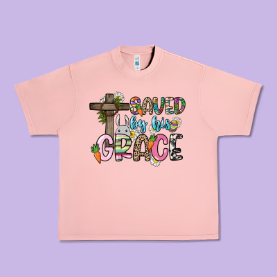 Saved By His Grace Easter Day Urban Heavy Tee Designed By Howdyjamesfarm