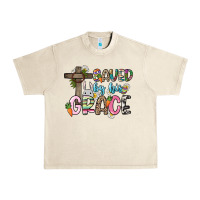Sandshell Saved by his grace Easter Day Urban Heavy Tee - HowdyJamesFarm