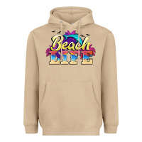 Mushroom beach life Heavyweight Hoodie - BarkalooDesign