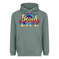 Sage beach life Heavyweight Hoodie - BarkalooDesign