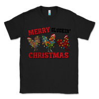 Black Merry Cluckin' Christmas Classic Tee - RanaPortraitStore