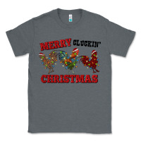 Charcoal Heather Merry Cluckin' Christmas Classic Tee - RanaPortraitStore