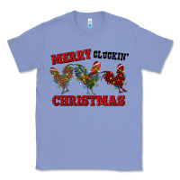 Colony Blue Merry Cluckin' Christmas Classic Tee - RanaPortraitStore