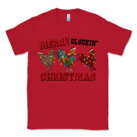 Red Merry Cluckin' Christmas Classic Tee - RanaPortraitStore