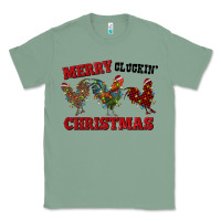 Sage Merry Cluckin' Christmas Classic Tee - RanaPortraitStore