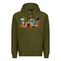 Army Green senior 2023 graduation coffee Premium Hoodie - Jasminsmagicworld
