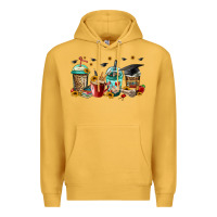 Mustard senior 2023 graduation coffee Premium Hoodie - Jasminsmagicworld