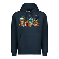 Navy senior 2023 graduation coffee Premium Hoodie - Jasminsmagicworld