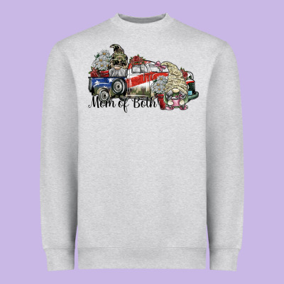 Mom Of Both Heavyweight Sweatshirt Designed By Sublimationcraftshop