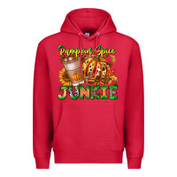 Cardinal Pumpkin Spice Junkie Premium Hoodie - CowhideDigitalArt