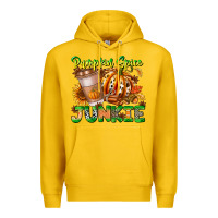 Lemon Pumpkin Spice Junkie Premium Hoodie - CowhideDigitalArt