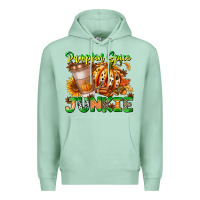 Seafoam Pumpkin Spice Junkie Premium Hoodie - CowhideDigitalArt