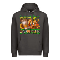 Smoke Pumpkin Spice Junkie Premium Hoodie - CowhideDigitalArt