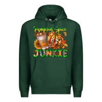 Sports Green Pumpkin Spice Junkie Premium Hoodie - CowhideDigitalArt