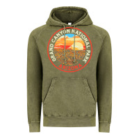 Vintage Olive Vintage Grand Canyon National Park Retro 80s Graphic Vintage Hoodie - longCreatives