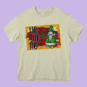 Christmas Ho Ho Ho Heavy Core Tee Designed By Bettercallsaul